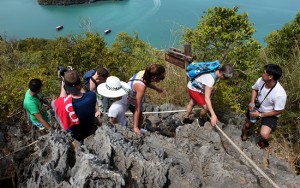 Hiking at Angthong National Marine Park