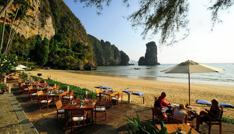 Beachfront dining