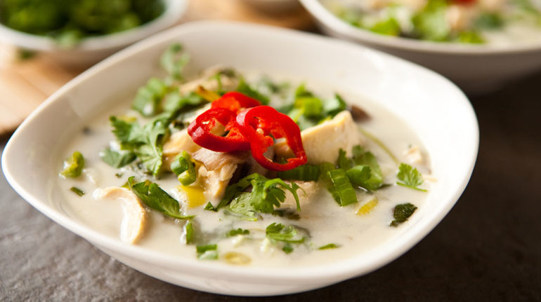 Thai coconut soup