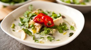 Thai Chicken and coconut soup