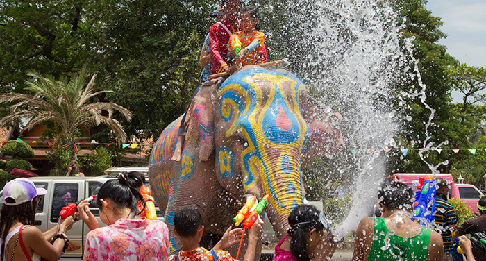 celebrating Songkran