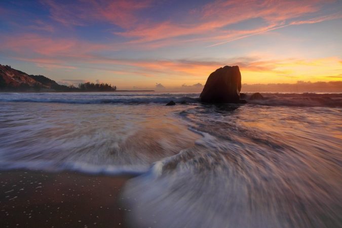 Sunset on the beach