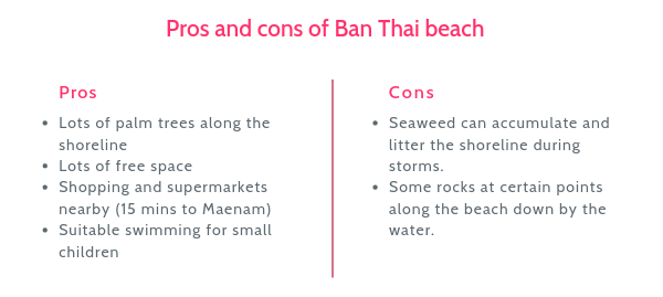Ban Thai beach Koh Samui