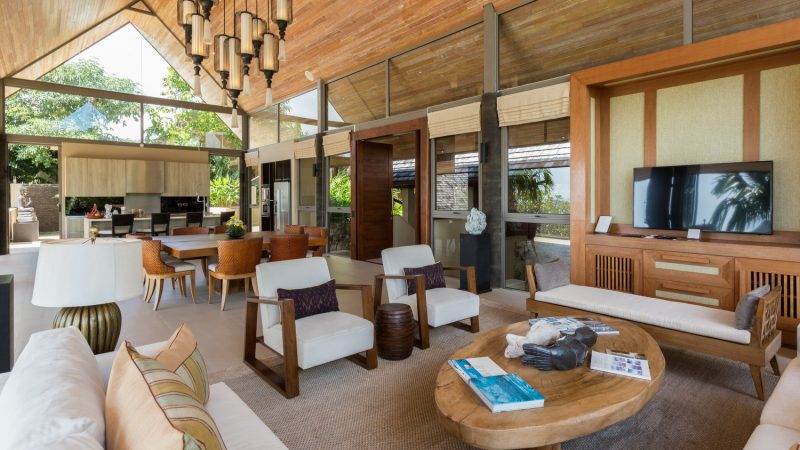 comfortable open-plan space of Purana Residence