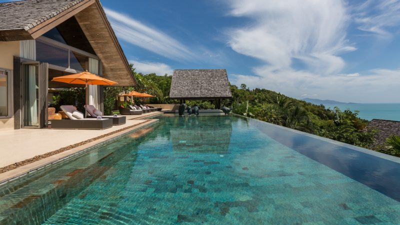 beautiful 4 bedroom villa overlooking the coastal region of Bophut