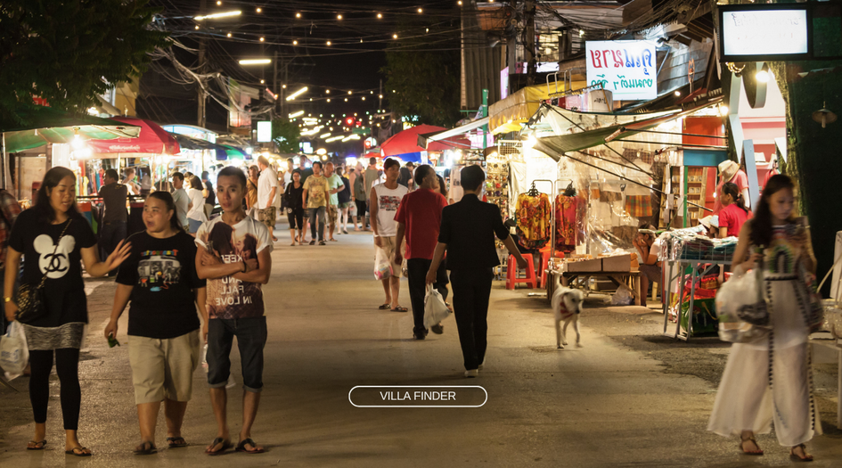 Chaweng Night Market Illustration
